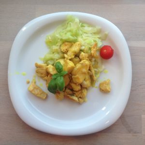 Kyllingfilet med hodekål